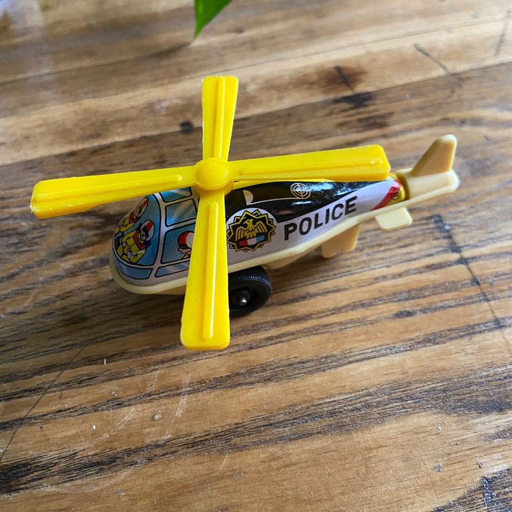 Vintage tin helicopter